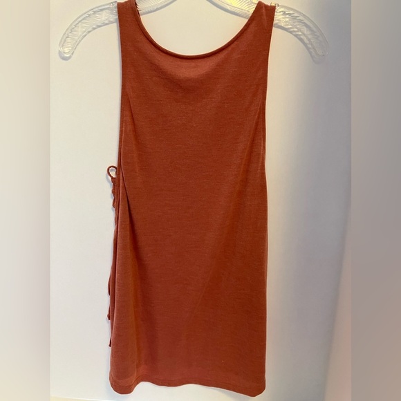 Mossimo Women’s Pullover Tank Top, Size S, Lace-Up Sides, Rose Pink, Casual - Picture 3 of 6